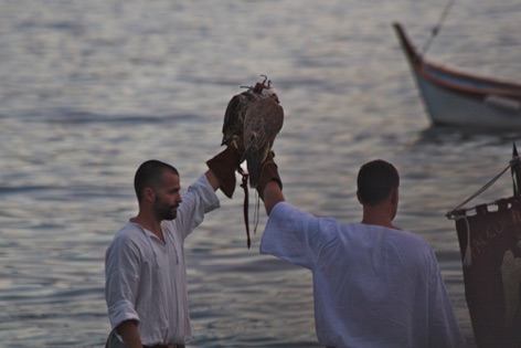 Maccagno - sbarco dell'imperatore